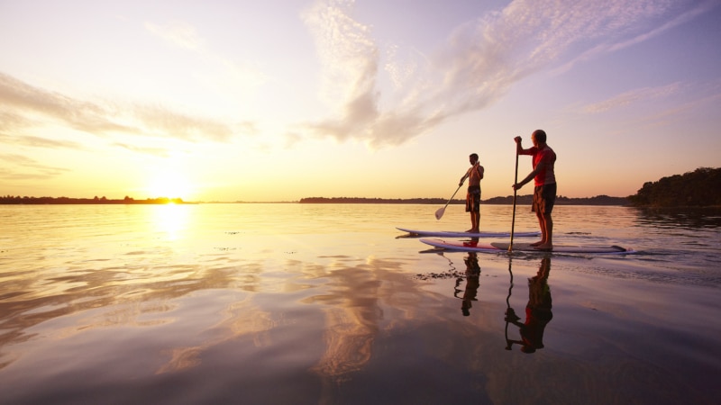 Stand up paddle à Arzon dans le Golfe du Morbihan