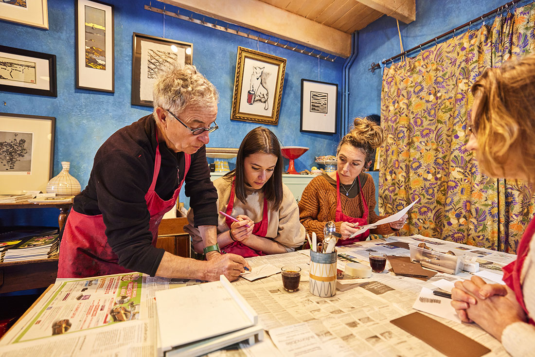 Atelier linogravure