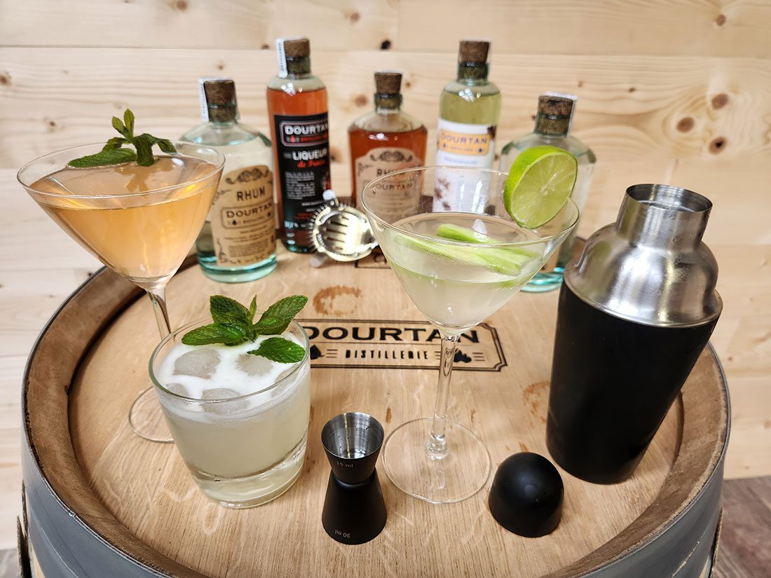Distillerie Dourtan, les ateliers de mixologie