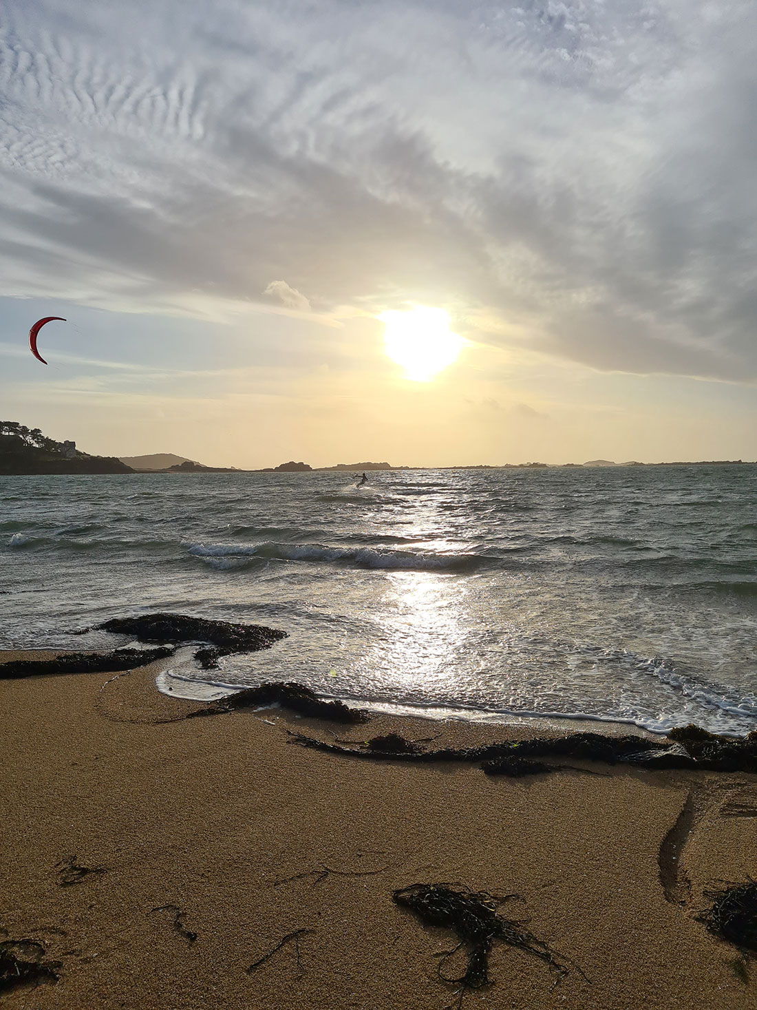 Séance de Kite à Goas Treiz