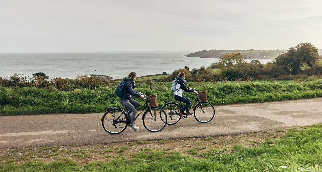 Plougasnou à vélo avec La Vélomaritime, c'est toute l'année