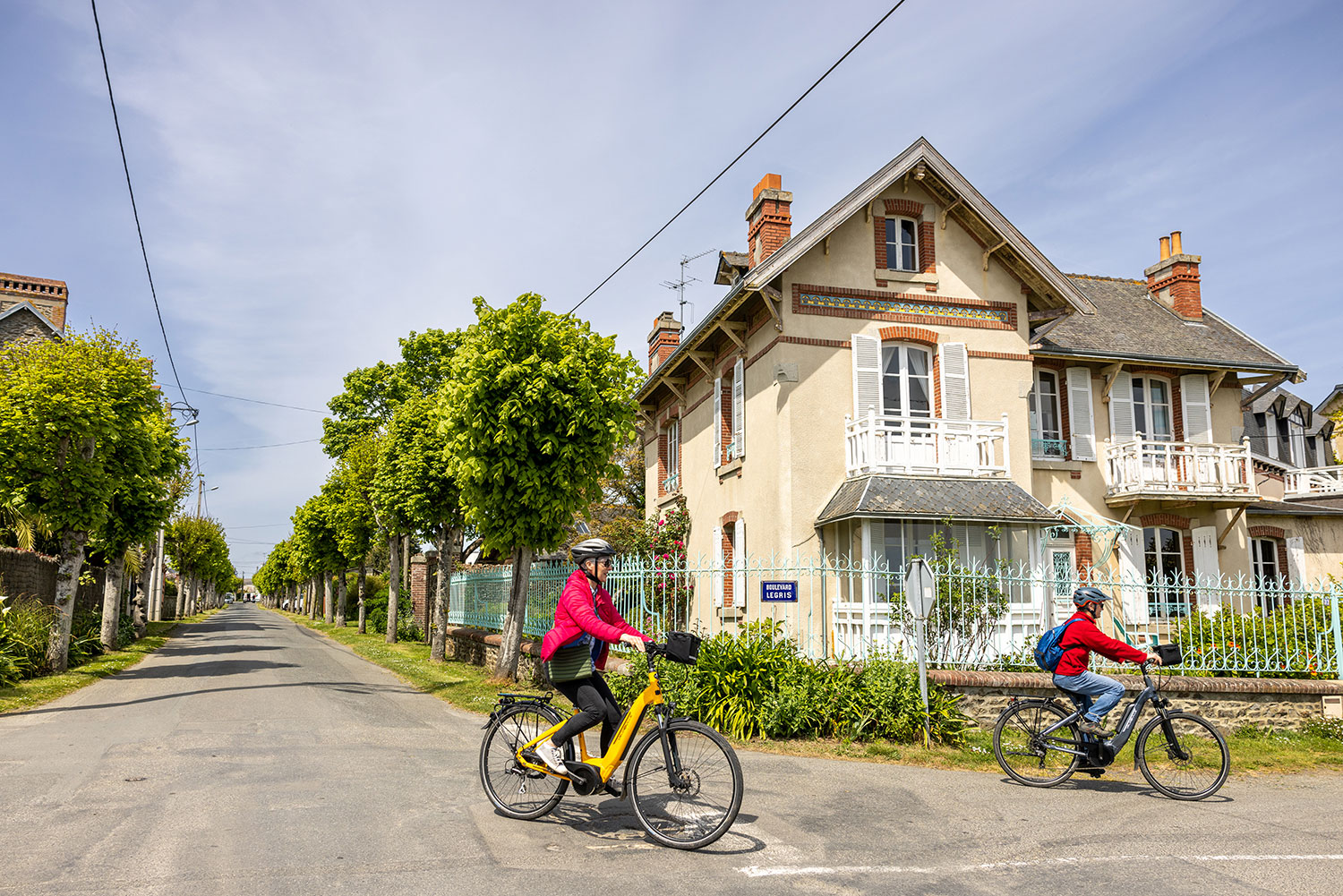 Villas et manoirs à vélo
