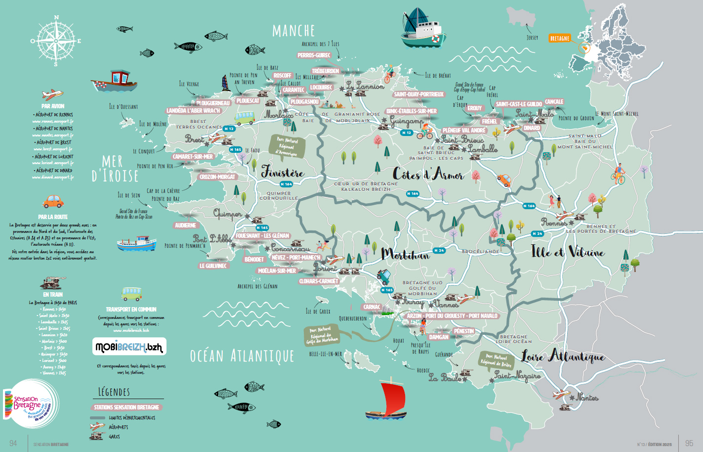 La carte Sensation Bretagne