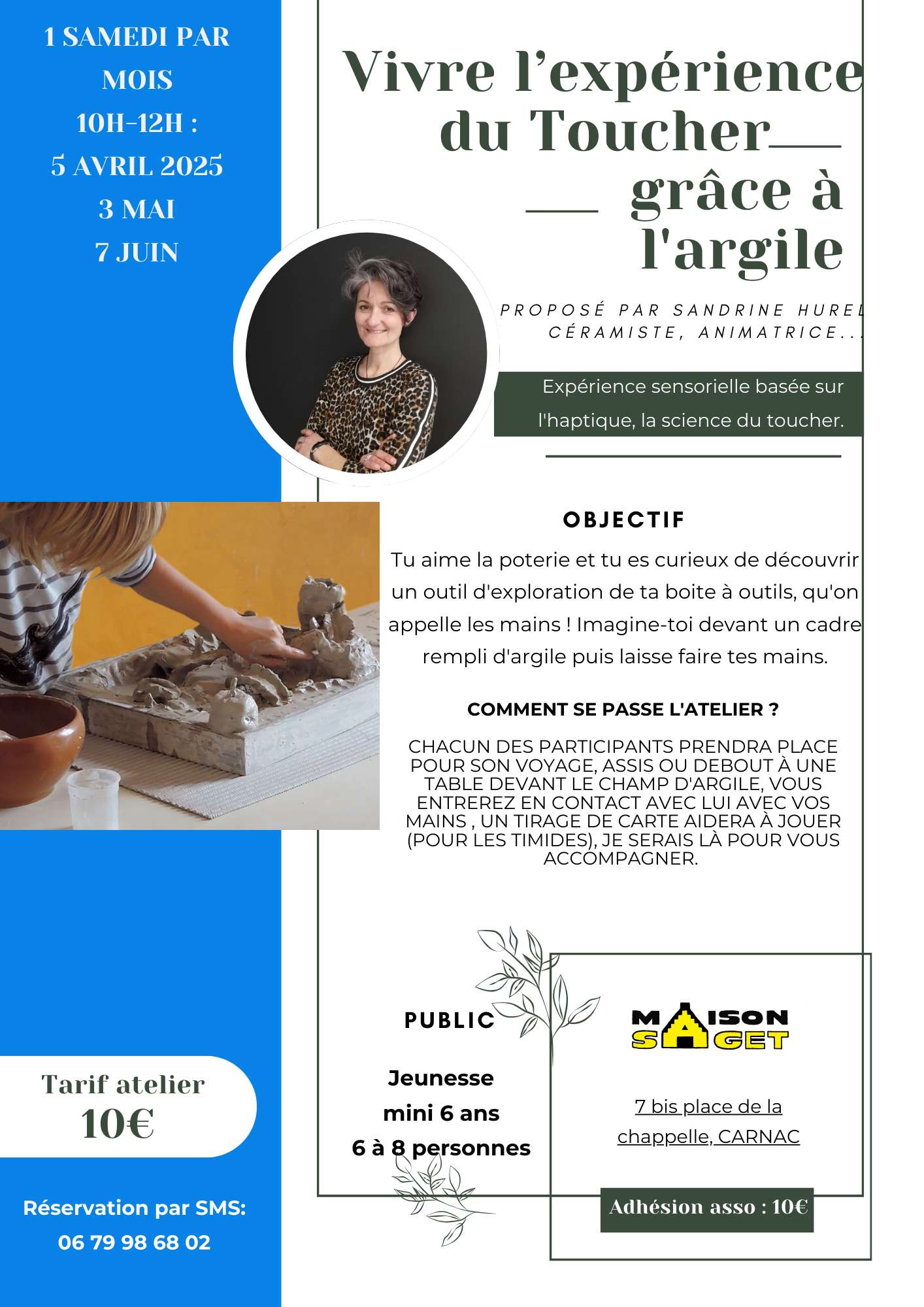 Expérience du toucher avec l’argile