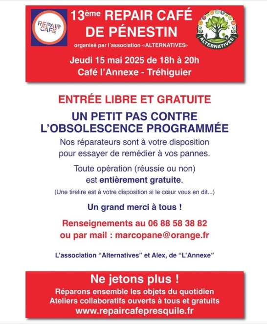 13ème repair café de Pénestin