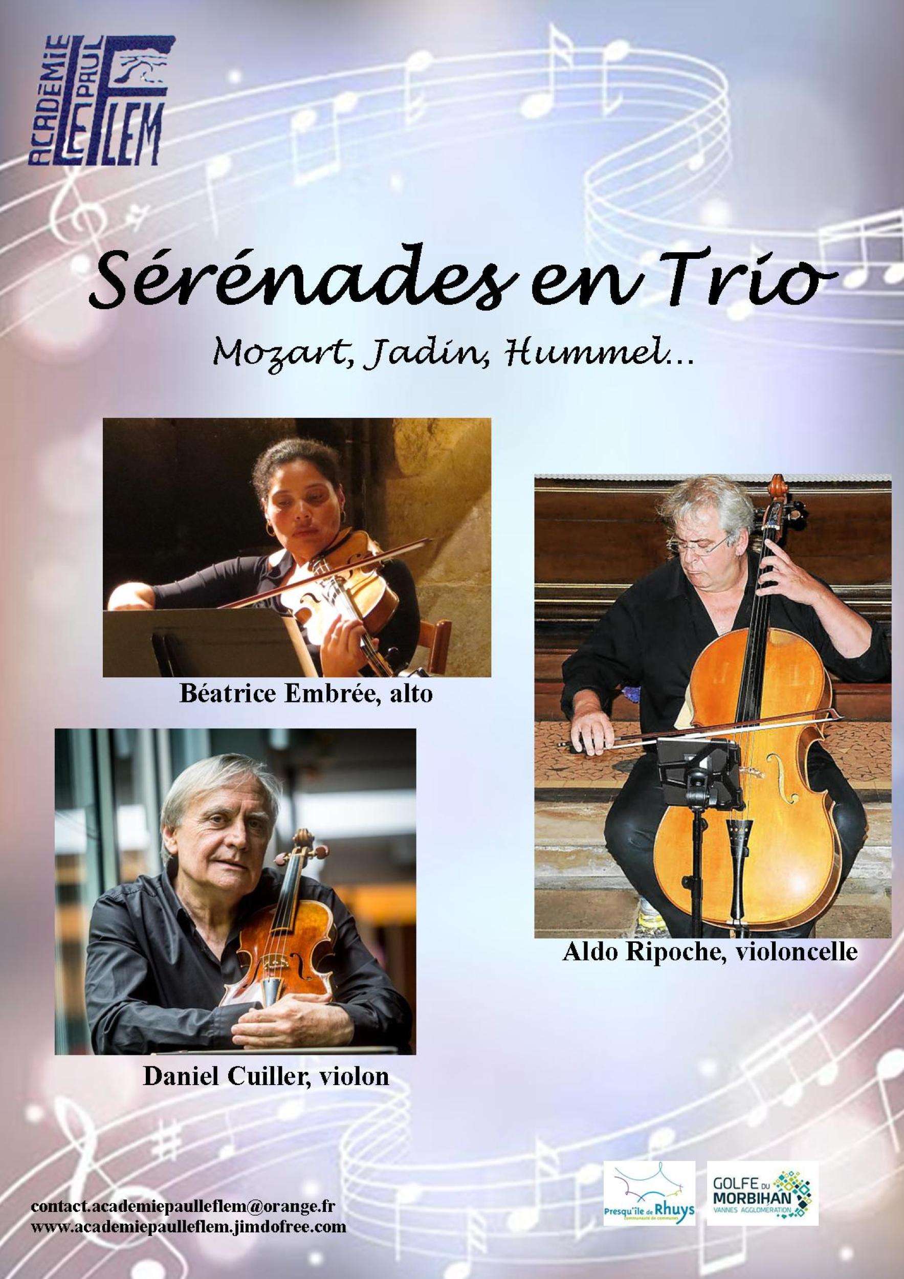 Concert  » Sérénades en trio » – Circuit des chapelles