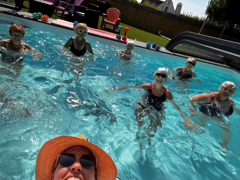 Aqua Gym en piscine extérieure chauffée