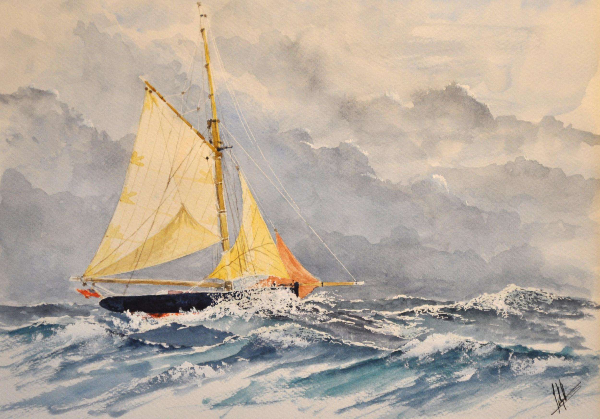 Exposition « Regarde la mer et les bateaux » de Jean-Christophe Lucas à la Criée de Port Navalo