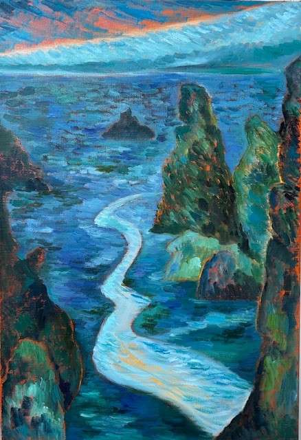 Exposition peintures et poteries – Atelier DYF à Arzon