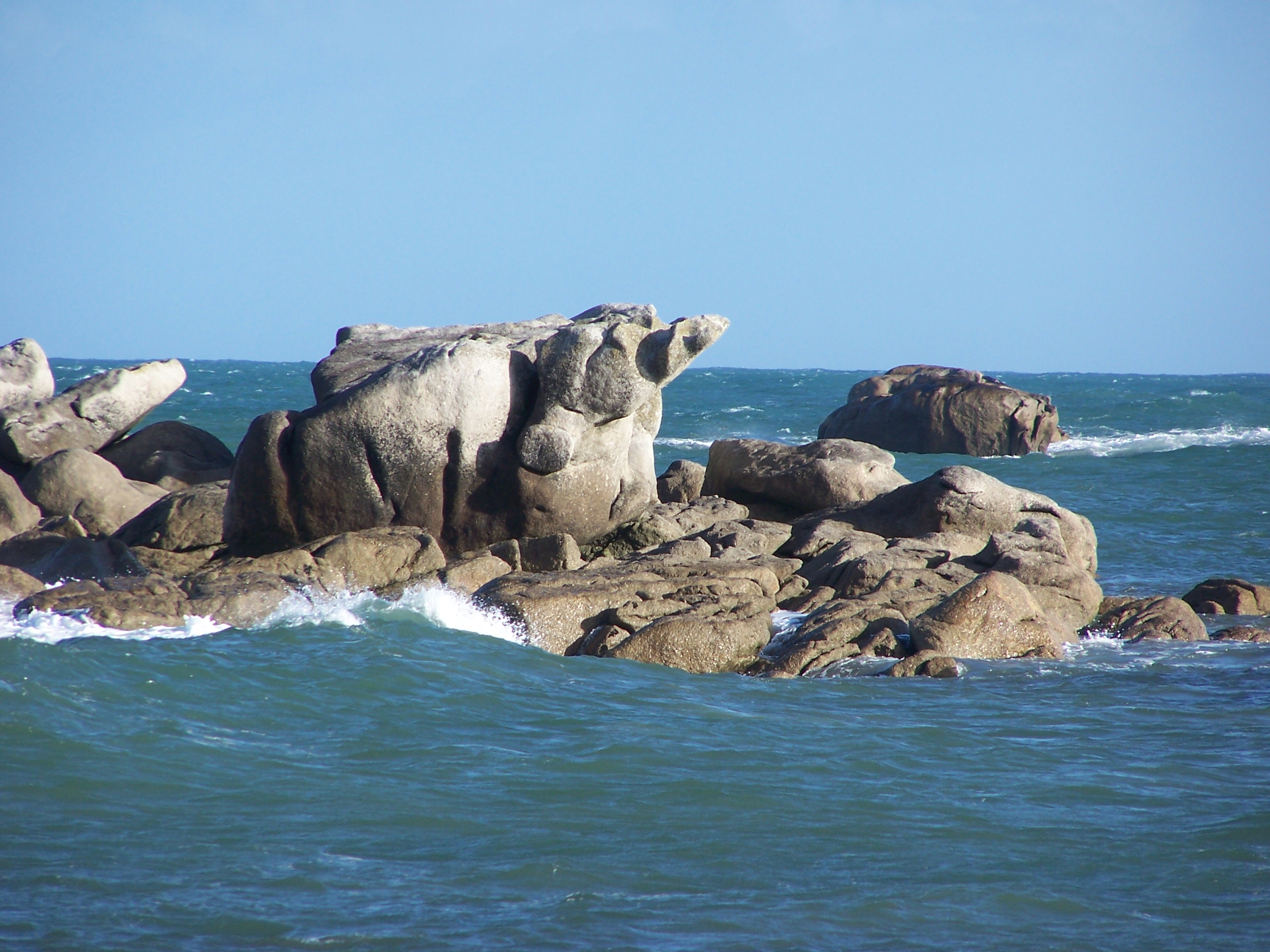 Le rocher de l’éléphanteau à Plouescat