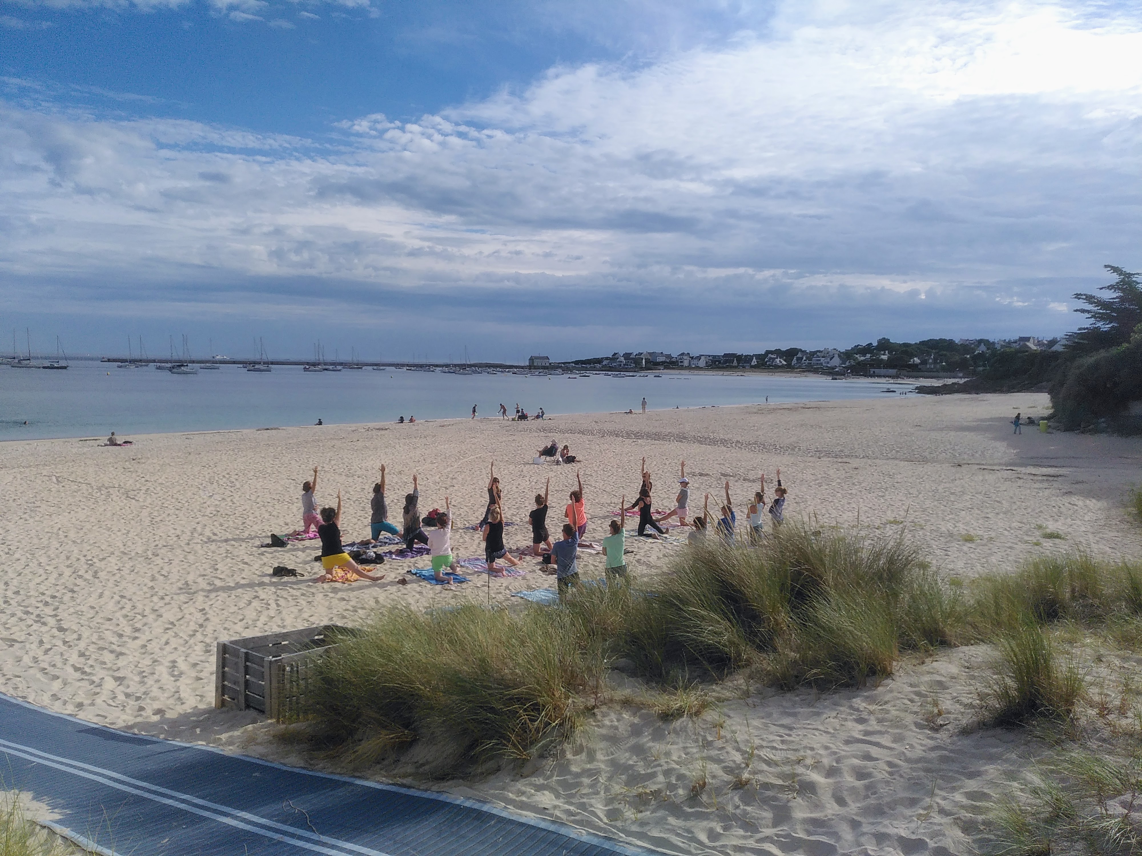 Séance de Yoga sur la plage