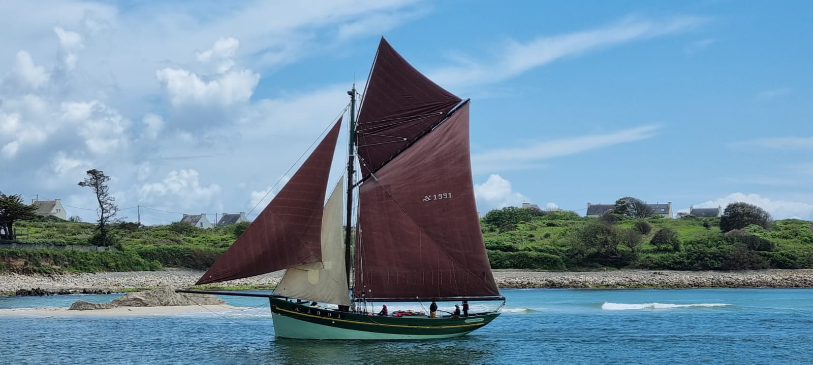 Langoustier Cap Sizun, voilier du patrimoine à Audierne
