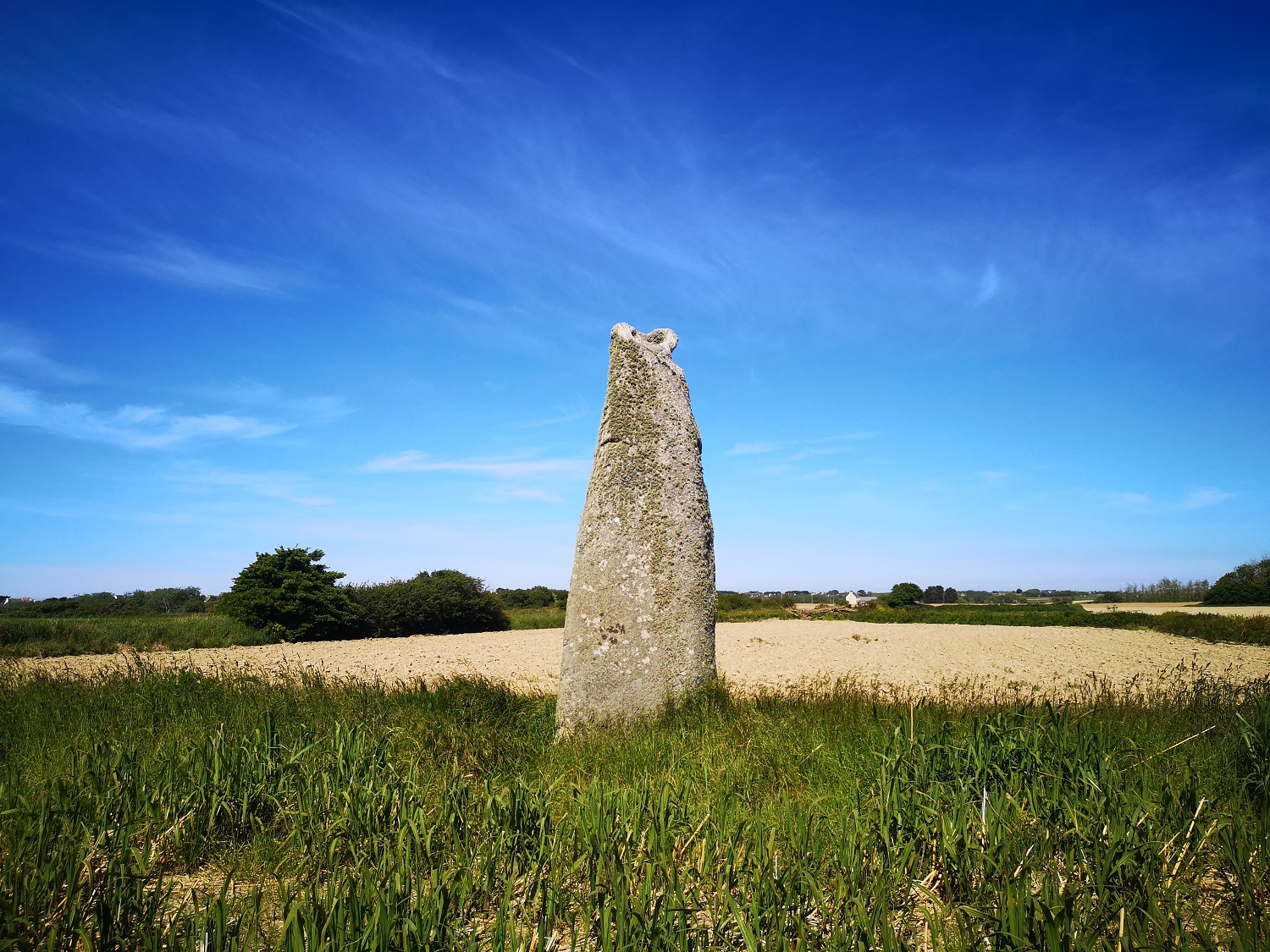 Menhir d’Irvit à Plouescat