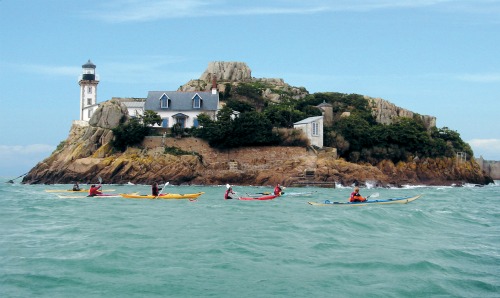 Location de kayak à Carantec en baie de Morlaix