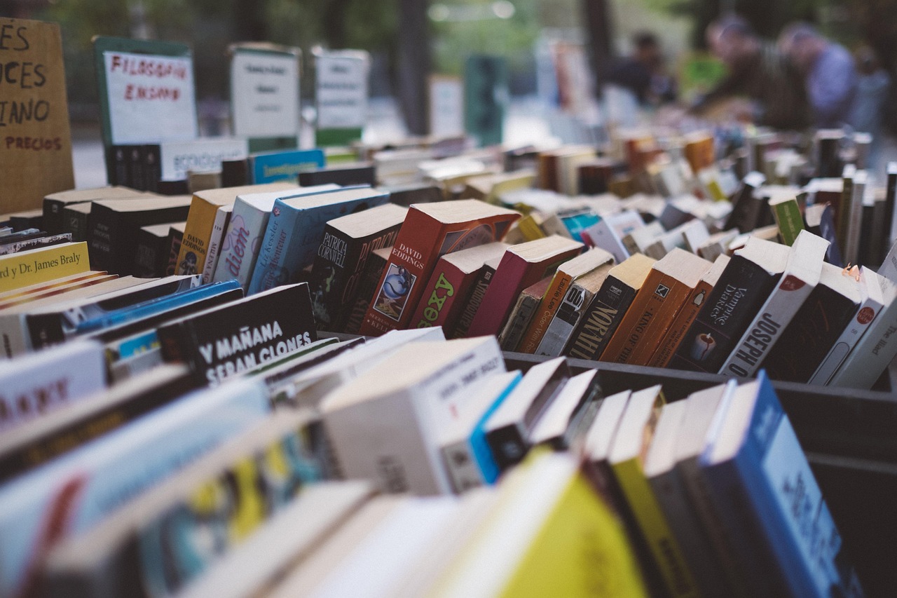 Vente de livres à la médiathèque